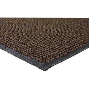 Genuine Joe WaterGuard Scraper Floor Mat, 36" x 60", Brown, Each (GJO58842)
