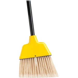 Genuine Joe Angle Broom, 9" High Performance Bristles, Yellow, Each (GJO58562)