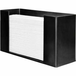 Genuine Joe Paper Towel Dispenser, 6.8" x 11.5", Black (GJO11524)