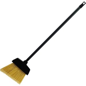 Genuine Joe Lobby 32" Dust Pan Broom, Plastic, Black (GJO02408)