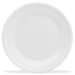 Solo Concorde Foam Plates, White, 125/Pack (9PWCR)