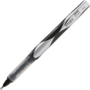 Integra Integra Liquid Ink Rollerball Pen, Black, 12 Pens (ITA39390)