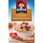 Quaker Oats Instant Oatmeal, 10 Packets/BX, Maple Brown Sugar (QKR01190)