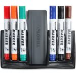 Lorell Dry-erase Marker Station, Non-Toxic, 7 Markers (LLR59268)