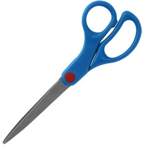 Sparco 7" Kids Straight Scissors, Stainless Steel, Each (SPR39048)