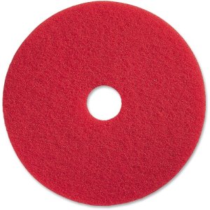 Genuine Joe 20" Red Buffing Floor Pad, Synthetic Fiber, 5 Pads (GJO90420)