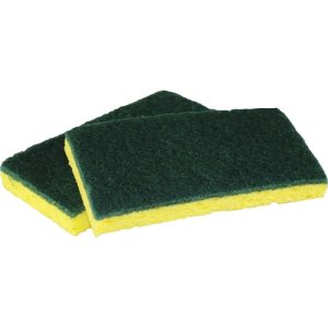 Impact Products Cellulose Scrubber Sponge, 5/Pack Yellow, Green (IMP7130P)