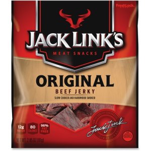 Jack Link's Jack Links Original Beef Jerky, 2.85oz., 8BG/CT, RD/BK (JCK87631)