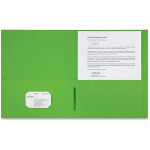 Sparco 2-Pocket Leatherette Portfolio, 25 Portfolios, One Box (SPR78552)