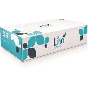 Livi Facial Tissue, 2-Ply, 100 Sheets, 30BX/CT, White (SOL11513)