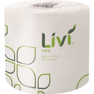 Livi Basic Bath Tissue, 2-Ply, 500 Sheets, 96RL/CT, White (SOL21724)