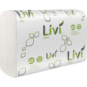 Livi Basic Multi-Fold Towels, 1-Ply, 16PK/CT, White (SOL43513)