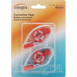 Integra Handheld Correction Tape Dispenser, 2 Dispensers (ITA60238)