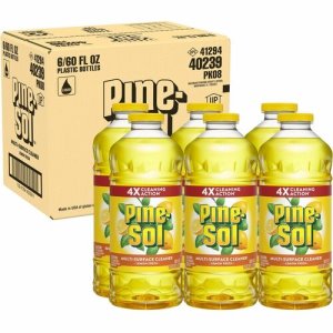 Pine-Sol Cleaner,Pine-Sol,Multi-Surface,Lemon Fresh,60oz,6/CT,YW (CLO40239CT)