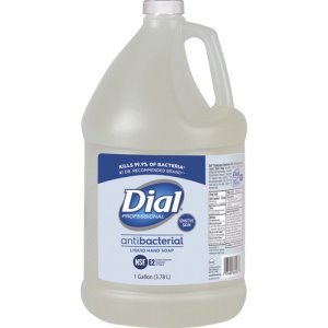 Dial Sensitive Skin Antimicrobial Liquid Soap Refill, 1 gal, Clr, EA (DIA82838)