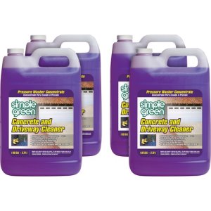 Simple Green Concrete/Driveway Cleaner, 1Gal, 4/CT, Clear (SMP18202CT)
