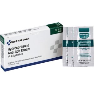 First Aid Only Hydrocortisone Cream, 12/BX, White (FAO18012)