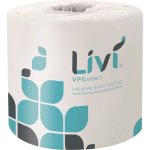 Livi VPG 2-Ply Bath Tissue, Embossed, 80RL/CT, White (SOL21545)