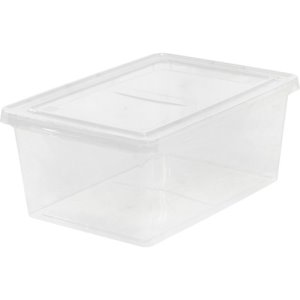 Iris Storage Box, Snap-Tight Lid, 17-Quart, Clear, Each (IRS200410)