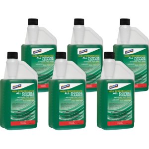 Genuine Joe All-Purpose Cleaner, Concentrated, 32 oz., 6/CT, Green (GJO99672CT)