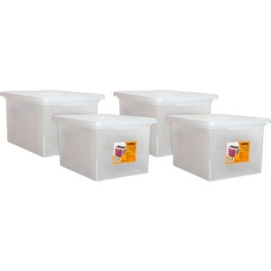 Lorell File Boxes,Lgl/Ltr,Stackable,14-1/4"Wx18-1/8"Dx10-7/8"H,4/CT (LLR68925CT)