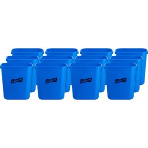 Genuine Joe Recycling Wastebasket, 28-1/2 Qt, 12 Wastebaskets (GJO57257CT)