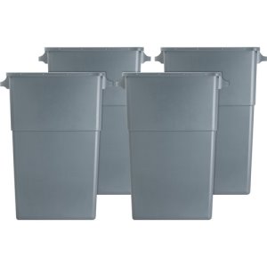 Genuine Joe Waste Container, Space-Saving, 23 Galllon, 4 Containers (GJO60465CT)