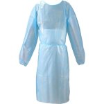 Special Buy Isolation Gowns w/ Elastic Cuffs, Large, Blue, 10/Box (SPZ08696)