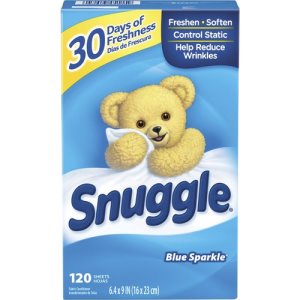 Dial Dryer Sheets,Snuggle,Fabric Softener,Blue Sparkle,120/Bx,We (DIA45115)