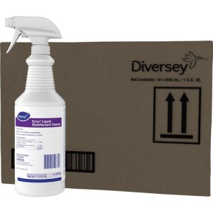 Diversey Disinfectant Cleaner, Liquid, Envy, 32Oz, Clear (DVO04528)