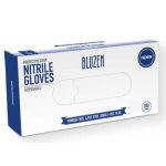 Bluzen Disposible Nitrile Gloves, Medium, Blue, 100/Box (AFLNIT101M1)