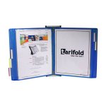 Tarifold Wall Unit Reference Organizer Starter Set, 10 Pockets, Blue (W211)