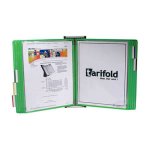 Tarifold Wall Unit Reference Organizer Starter Set, 10 Pockets, Green (W251)