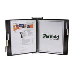 Tarifold Wall Unit Reference Organizer Starter Set, 10 Pockets, Black (W271)