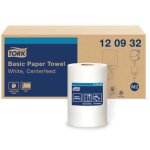 Tork Centerfeed Hand Towel, 2-Ply, White, 500/Roll, 6 Rolls (TRK120932)