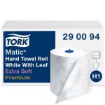 Tork Premium Extra Soft Matic Hand Towel Roll, White, 6 Rolls (TRK290094)