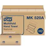 Tork Multifold Hand Towels, Natural, 4,000 Towels (TRKMK520A)