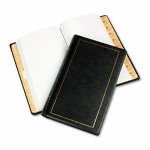 Looseleaf Minute Book, Black Leather Cover, 125 Pages, 8 1/2 x 14 (WLJ039531)