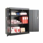 Iceberg Officeworks Resin Storage Cabinet 36w X 22d X 72h Black Ice92571