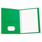 Universal Two-Pocket Portfolios, 11 x 8-1/2, Green, 25 Portfolios (UNV57117)