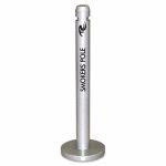 Rubbermaid Commercial Smoker's Pole, Round, Steel, Silver (RCPR1SM)