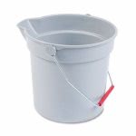 Rubbermaid 2963 Brute Round 10 Quart Utility Bucket, Gray (RCP296300GY)