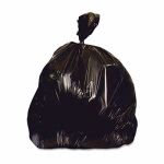 33 Gallon Black Garbage Bags, 33x39, 1.5mil, 100 Bags (HERX6639AK)