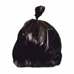 Heritage 56 Gallon Black Garbage Bags, 43x47, 2 mil, 100 Bags (HERX8647QK)
