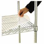 Shelf Liners For Wire Shelving, 48w x 18d, Plastic, 4 per Pack (ALESW59SL4818)