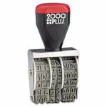 Cosco 2000 PLUS Traditional Date Stamp, Six Years, 1 3/8 x 3/16" (COS012731)