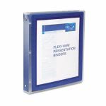 Avery Flexi-View Binder with Round Rings, 1" Capacity, Navy (AVE17685)