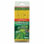 Ticonderoga Pre-Sharpened Pencils, #2, Yellow Barrel, 30 Pencils (DIX13830)
