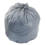 33 Gallon Gray Garbage Bags, 33x39, 1.1mil, 100 Bags (BWK 3339SEH)