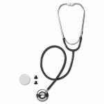 Medline Dual-Head Stethoscope, 22" Long, Black Tube (MIIMDS926201)